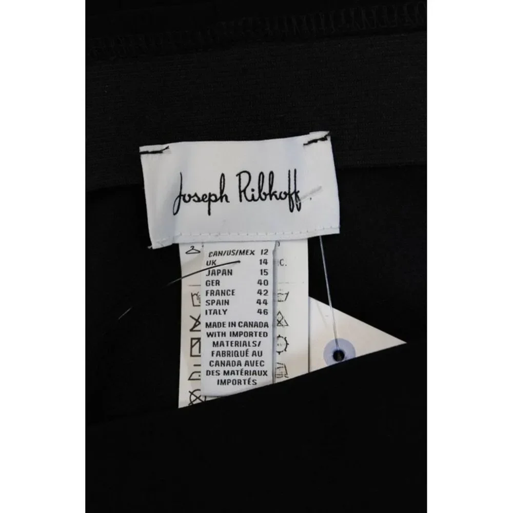Joseph Ribkoff Womens Straight Pencil Skirt Black Size 12